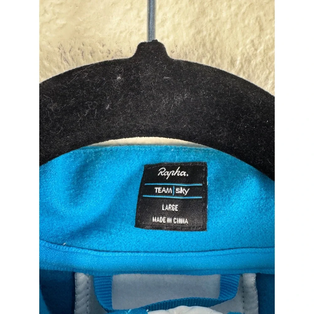 Rapha Team Sky Training Winter Jersey Mens L Full Zip Cycling Jacket Merino Wool